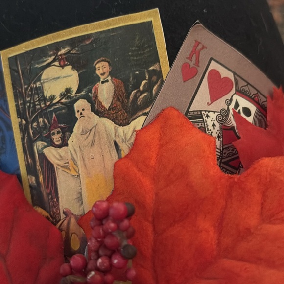 Fall Halloween Card Embellished Black Top Hat - Picture 7 of 7